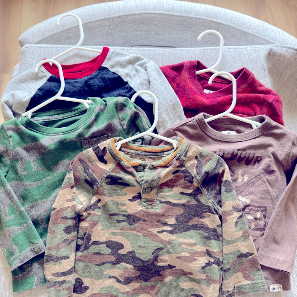 Baby Gap Bundle of 5 Long Sleeve Tops